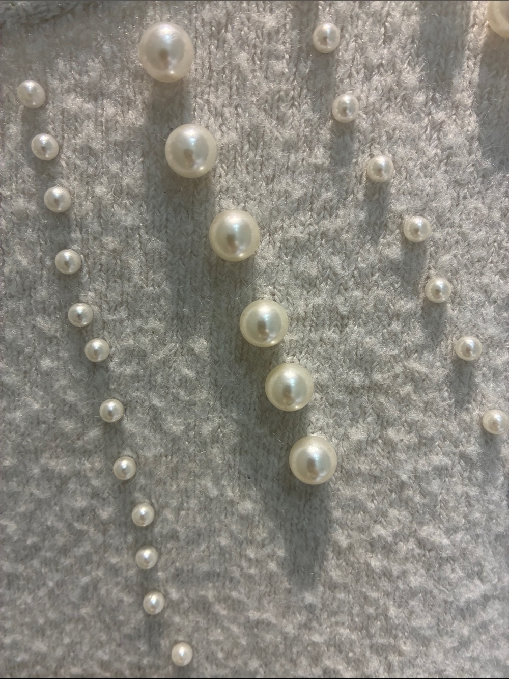 H&M Pearl Embellished Knit Sweater Size M - Picture 6 of 8